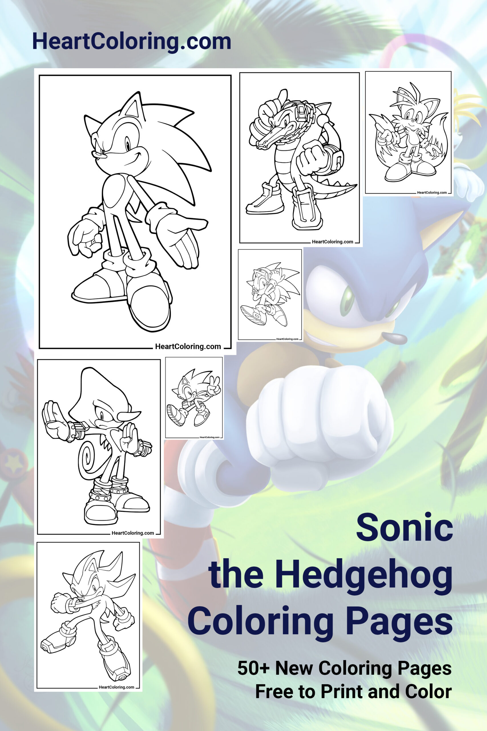 Sonic the Hedgehog Coloring Pages - Free Printable PDF