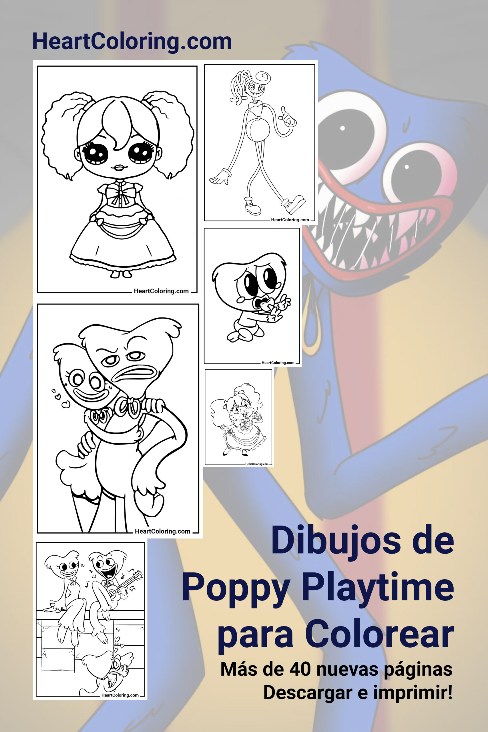 Dibujos de Poppy Playtime para Colorear