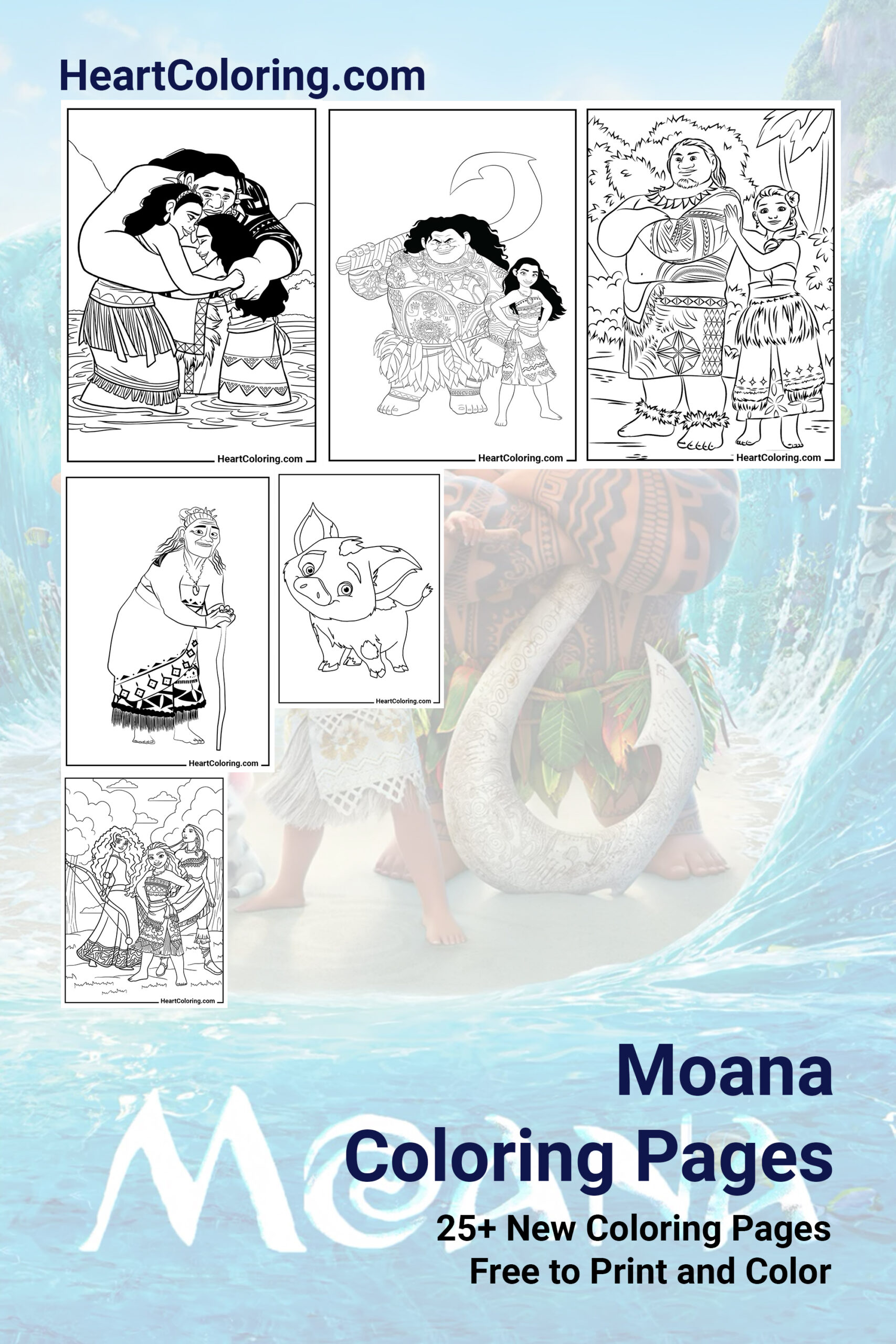 Moana Coloring Pages for Printing